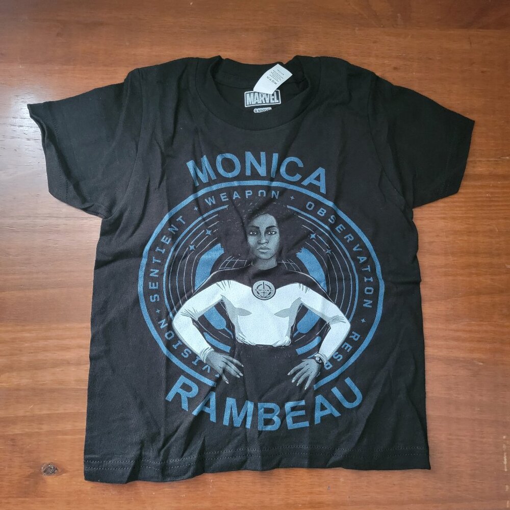 Marvel WandaVision Monica Rambeau Hero Shot C2 Graphic Tee Black - Picture 2 of 7